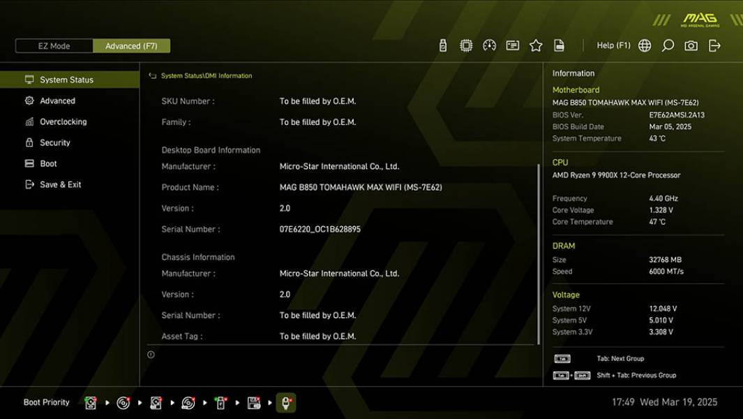 MSI MAG B850 TOMAHAWK MAX WIFI-4